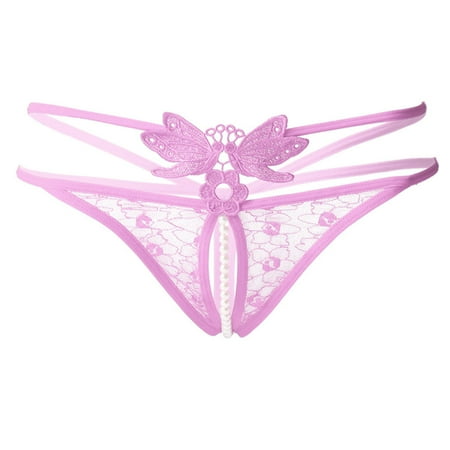 RPVATI Womens See Through G-String Low Waisted G-String Thongs for Women Sexy Lace Bow Panties Breathable Underwear
RPVATI Womens See Through G-String Low Waisted G-String Thongs for Women Sexy Lace Bow Panties Breathable Underwear