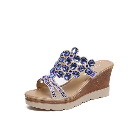 Cross-border Daifa Large Size Spring and Summer New Rhinestone High Heel Wedge Slippers Women‘s Thick Bottom Slides Sandals
Cross-border Daifa Large Size Spring and Summer New Rhinestone High Heel Wedge Slippers Women‘s Thick Bottom Slides Sandals