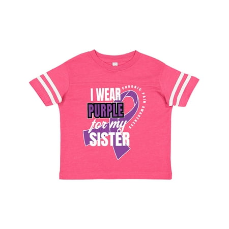 Inktastic Chronic Pain I Wear Purple For My Sister Gift Toddler Boy or Toddler Girl T-Shirt
Inktastic Chronic Pain I Wear Purple For My Sister Gift Toddler Boy or Toddler Girl T-Shirt