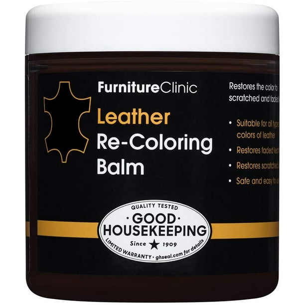 Furniture Clinic Leather Recoloring Balm - Leather Color Restorer for Furniture, Repair Leather Color on Faded & Scratched Leather Couches - 16 Colors of Leather Repair Cream (Cream)