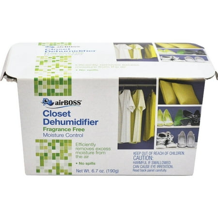 2Pc AirBoss 6.7 Oz. Fragrance Free Closet Moisture Absorber