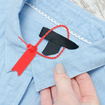 Anti-theft Cable Labels Self-locking Label For Shoes Suitcase Red