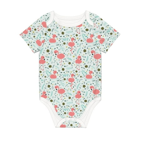 Matuu Cute Flamingo for Baby Short-Sleeve Bodysuit Soft Cotton Comfortable and Breathable Perfect for Newborns and Infants
Matuu Cute Flamingo for Baby Short-Sleeve Bodysuit Soft Cotton Comfortable and Breathable Perfect for Newborns and Infants