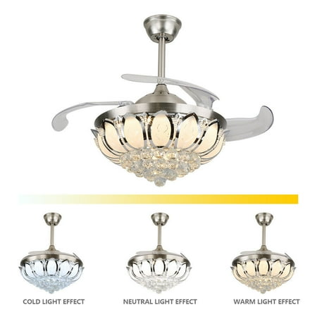 42 Modern Acrylic Crystal LED Ceiling Fan Light Chandelier Pendant Lamp W/Remote
42 Modern Acrylic Crystal LED Ceiling Fan Light Chandelier Pendant Lamp W/Remote