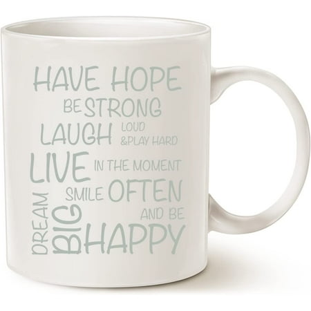 Funny Inspirational Coffee Mug Have Hope Be Strong Typography Motivational Quote Ceramic Cup White 11 Oz
Funny Inspirational Coffee Mug Have Hope Be Strong Typography Motivational Quote Ceramic Cup White 11 Oz
