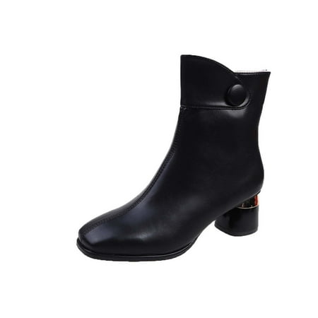 Women Boots Winter Boots For Women Women s Fashion Retro Boots Chunky Heel High-Heels Square Toe Mid Calf Boots Black
Women Boots Winter Boots For Women Women s Fashion Retro Boots Chunky Heel High-Heels Square Toe Mid Calf Boots Black