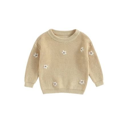 Jaweiwi Baby Girl Sweater Long Sleeve Crew Neck Flower Winter Warm Knit Pullover Sweater Infant Clothes
Jaweiwi Baby Girl Sweater Long Sleeve Crew Neck Flower Winter Warm Knit Pullover Sweater Infant Clothes