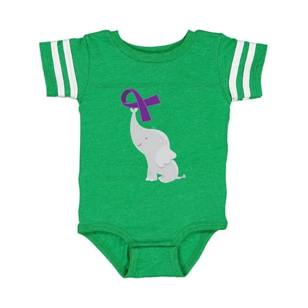 Inktastic Purple Awareness Ribbon Elephant Gift Baby Boy or Baby Girl Bodysuit
Inktastic Purple Awareness Ribbon Elephant Gift Baby Boy or Baby Girl Bodysuit