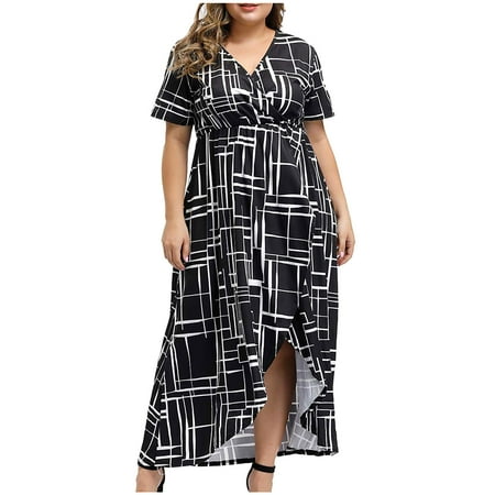 Dress for Women 2022 White Dress Women Fashion Women Oversized Maxi Dresses Printing V-Neck Summer Casual Flowy Long Dress Maternity Dress Cocktail Dress Summer Savings Clearance 2023 Black L
Dress for Women 2022 White Dress Women Fashion Women Oversized Maxi Dresses Printing V-Neck Summer Casual Flowy Long Dress Maternity Dress Cocktail Dress Summer Savings Clearance 2023 Black L