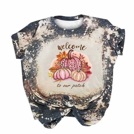 Shirts for Women Shirts for Women Women Casual Short Sleeve Digital Tie Printing Round Neck Loose T-Shirt Blouse Tops Crop Top White Tank Tops Women on Sales Pink L
Shirts for Women Shirts for Women Women Casual Short Sleeve Digital Tie Printing Round Neck Loose T-Shirt Blouse Tops Crop Top White Tank Tops Women on Sales Pink L
