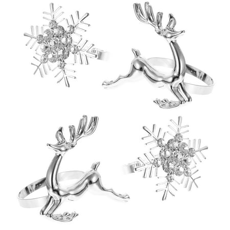 Napkin Buckles 4Pcs Christmas Napkin Ring Adorable Napkin Buckle Adorable Table Decor for Table (Silver)
Napkin Buckles 4Pcs Christmas Napkin Ring Adorable Napkin Buckle Adorable Table Decor for Table (Silver)