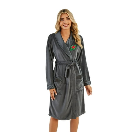 Richie House Women Robes Plush Fleece Belted Flower Design Bathrobe Pajama S-3XL RHW4011
Richie House Women Robes Plush Fleece Belted Flower Design Bathrobe Pajama S-3XL RHW4011