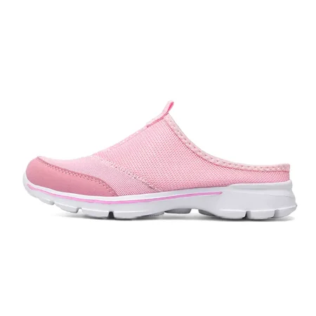 Women‘s Lightweight Slip-on Half Slippers Solid Color Casual Shoes
