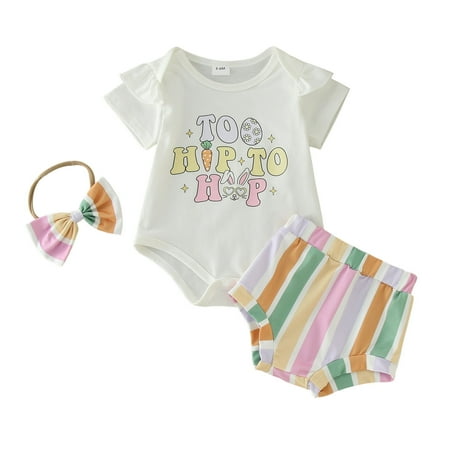 Baby Girl Clothes Set White Toddler Girls Summer Easter Short Sleeve Letter Prints Romper Bodysuit Shorts Headbands 3Pcs Outfits Clothes Set 12-18 Months
Baby Girl Clothes Set White Toddler Girls Summer Easter Short Sleeve Letter Prints Romper Bodysuit Shorts Headbands 3Pcs Outfits Clothes Set 12-18 Months