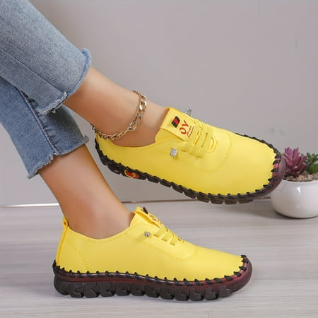 GUANGZHYZYFUS Comfortable Low Top Sport Shoes for Women - Multicolor Flat Sneakers with Casual Lace Up Design for Outdoor Activities
GUANGZHYZYFUS Comfortable Low Top Sport Shoes for Women - Multicolor Flat Sneakers with Casual Lace Up Design for Outdoor Activities