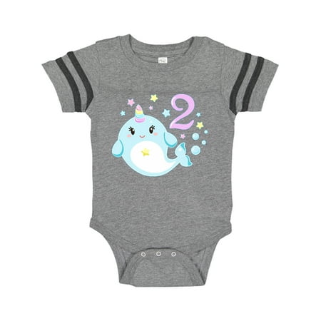Inktastic Happy 2nd Birthday with Cute Narwhal Stars and Bubbles Gift Baby Boy or Baby Girl Bodysuit
Inktastic Happy 2nd Birthday with Cute Narwhal Stars and Bubbles Gift Baby Boy or Baby Girl Bodysuit