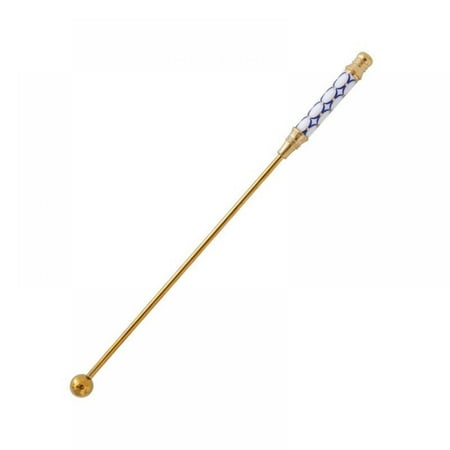Gold-plated Stainless Steel Coffee Beverage Stirrers Stir Cocktail Drink Swizzle Stick Teaspoon With Ceramic Decoration
Gold-plated Stainless Steel Coffee Beverage Stirrers Stir Cocktail Drink Swizzle Stick Teaspoon With Ceramic Decoration