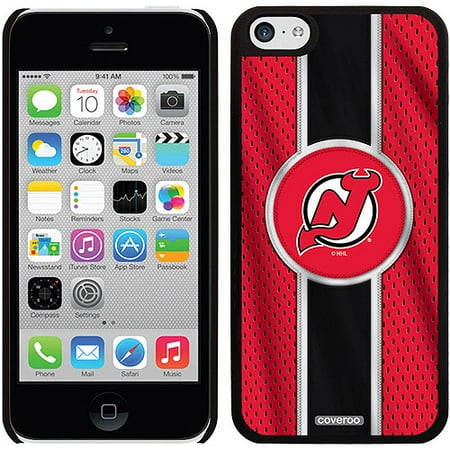 New Jersey Devils Jersey Stripe Design on iPhone 5c Thinshield Snap-On Case by Coveroo