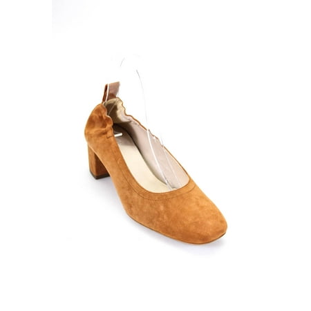 Pre-owned|Everlane Womens The Heeled Ballet Pumps Brown Size 7