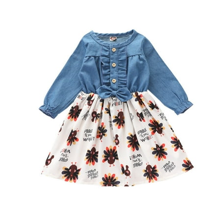 Ozmmyan Christmas Toddler Clothes Toddler Kids Baby Girls Thanksgiving Turkey Cartoon Print Dress Princess Outfits on Clearance
Ozmmyan Christmas Toddler Clothes Toddler Kids Baby Girls Thanksgiving Turkey Cartoon Print Dress Princess Outfits on Clearance