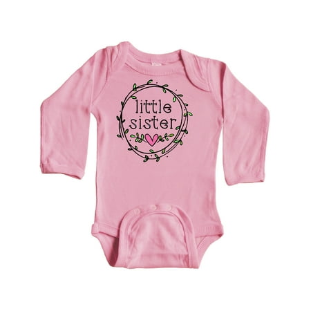 Inktastic Little Sister Leaves Circle Heart Gift Baby Girl Long Sleeve Bodysuit
Inktastic Little Sister Leaves Circle Heart Gift Baby Girl Long Sleeve Bodysuit