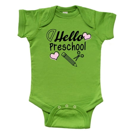 Inktastic Hello Preschool with Hearts and School Supplies Gift Baby Boy or Baby Girl Bodysuit
Inktastic Hello Preschool with Hearts and School Supplies Gift Baby Boy or Baby Girl Bodysuit