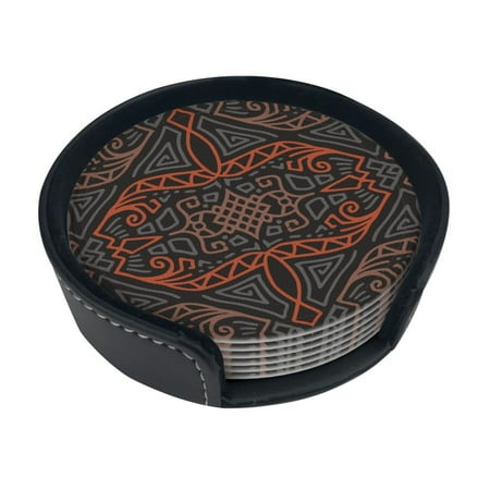 Round Pu Leather Coaster Practice Pattern Heat - Resistant Beverage Cup Mat-Fancy Decor For Kitchen Office Dining Room Table - Drink Protector 6-Slice
Round Pu Leather Coaster Practice Pattern Heat - Resistant Beverage Cup Mat-Fancy Decor For Kitchen Office Dining Room Table - Drink Protector 6-Slice