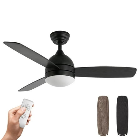 Warmiplanet Flush Mount 3-Blade Ceiling Fan with LED Lights and Remote Control 48 inch Black
Warmiplanet Flush Mount 3-Blade Ceiling Fan with LED Lights and Remote Control 48 inch Black