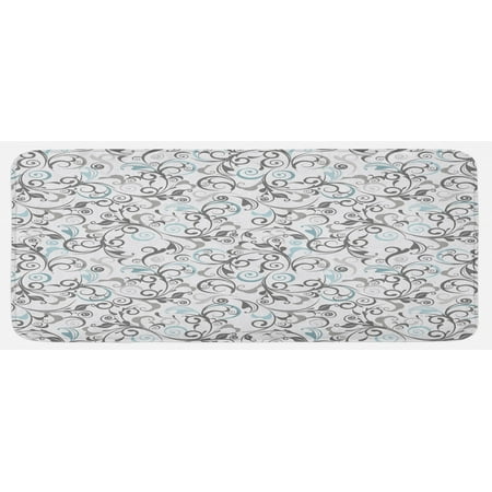 Floral Kitchen Mat Damask Antique Baroque Curls Classic Old Fashioned Royal Revival Plush Decorative Kitchen Mat with Non Slip Backing 47 X 19 Grey Pale Blue White by Ambesonne
Floral Kitchen Mat Damask Antique Baroque Curls Classic Old Fashioned Royal Revival Plush Decorative Kitchen Mat with Non Slip Backing 47 X 19 Grey Pale Blue White by Ambesonne