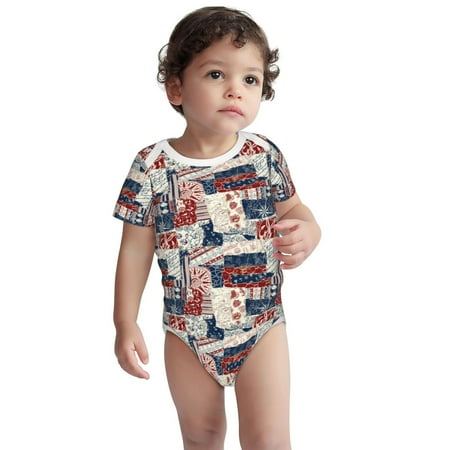 Kdxio Marine Sailing Pattern Unisex Baby Cotton Short Sleeve Bodysuits-6 Months
Kdxio Marine Sailing Pattern Unisex Baby Cotton Short Sleeve Bodysuits-6 Months