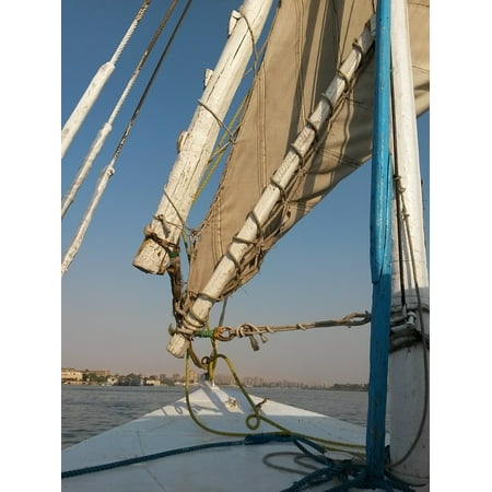 canvas print nile felucca egypt stretched canvas 10 x 14