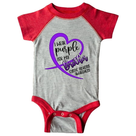 Inktastic I Wear Purple for my Brother- Cystic Fibrosis Awareness Gift Baby Boy or Baby Girl Bodysuit
Inktastic I Wear Purple for my Brother- Cystic Fibrosis Awareness Gift Baby Boy or Baby Girl Bodysuit