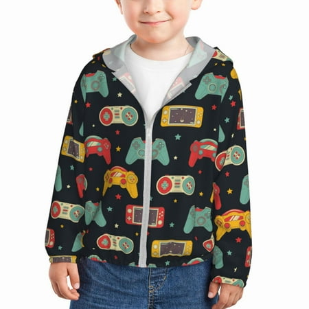 Zeuib Retro Video Game Print Girls & Boys Sun Protection Hoodie with UPF 50+ Children’s Quick-Dry Jacket Perfect for Outdoor Activities-18 Months
Zeuib Retro Video Game Print Girls & Boys Sun Protection Hoodie with UPF 50+ Children’s Quick-Dry Jacket Perfect for Outdoor Activities-18 Months