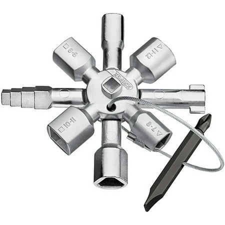 Knipex 001101 Twinkey For All Standard Cabinets and Shut-Off Systems 3 1/2 In