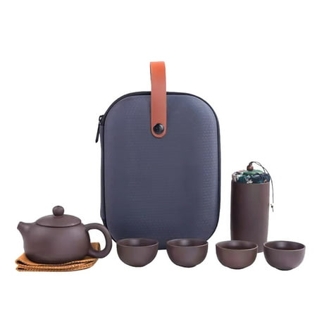 Purple Clay Ceramic Chinese Kung Tea Set Portable Travel Tea Pot Set Home Retro Simple Teapot Tea Office Reception
Purple Clay Ceramic Chinese Kung Tea Set Portable Travel Tea Pot Set Home Retro Simple Teapot Tea Office Reception