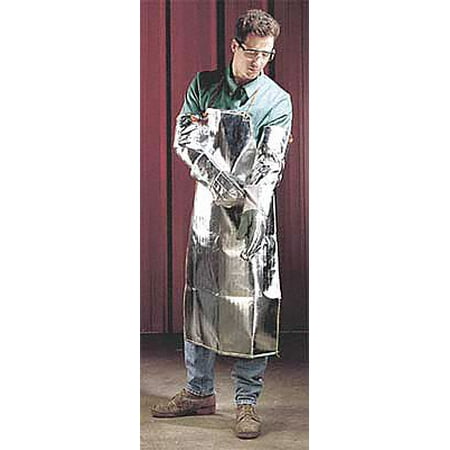 Karewear Bib Apron Aluminized Rayon 48 In 24 In.W 728AR