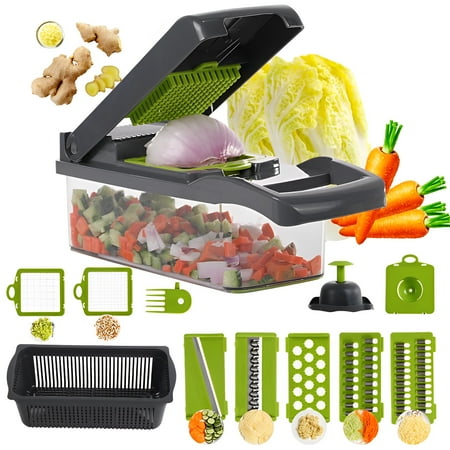 Utopia Pro-Series 8 in 1 6 blade vegetable slicer onion chopper Multifunctional vegetable cutter with container
Utopia Pro-Series 8 in 1 6 blade vegetable slicer onion chopper Multifunctional vegetable cutter with container