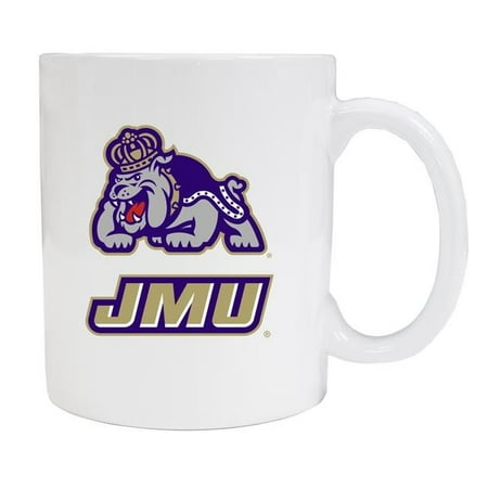 James Madison Dukes White Ceramic Coffee Mug 2-Pack