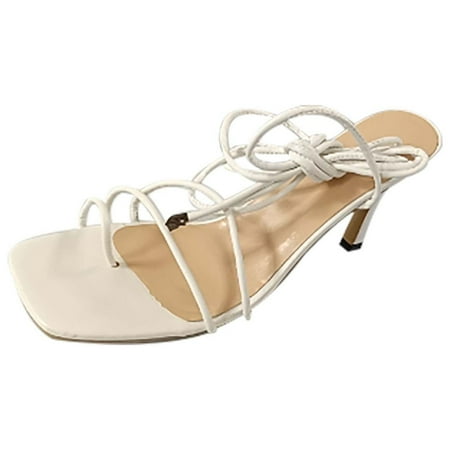 Summer Saving Clearance! Kukoosong Heels for Women Summer Ankle Straps Womens Shoes Clip Feet High Heels Sexy Womens Sandals Womens Sandals White 36
Summer Saving Clearance! Kukoosong Heels for Women Summer Ankle Straps Womens Shoes Clip Feet High Heels Sexy Womens Sandals Womens Sandals White 36
