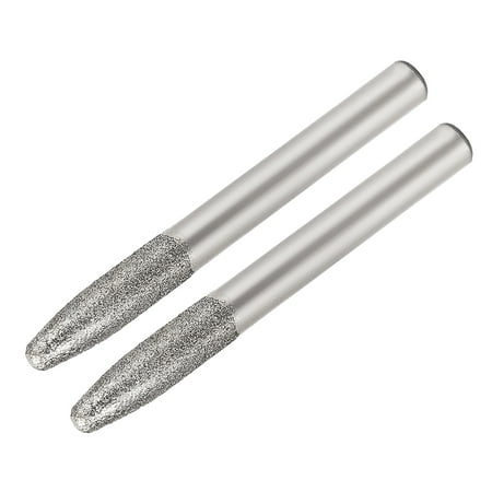 Diamond Burrs Grinding Drill Bits for Rotary Tool 1/4-Inch Shank 6mm Tapered 150 Grit 2 Pcs
Diamond Burrs Grinding Drill Bits for Rotary Tool 1/4-Inch Shank 6mm Tapered 150 Grit 2 Pcs