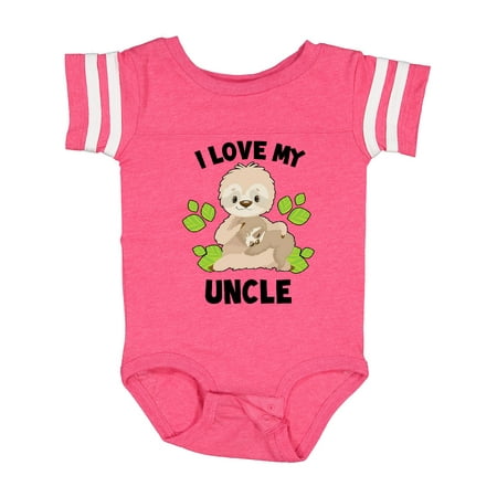 Inktastic Cute Sloth I Love My Uncle with Green Leaves Gift Baby Boy or Baby Girl Bodysuit
Inktastic Cute Sloth I Love My Uncle with Green Leaves Gift Baby Boy or Baby Girl Bodysuit