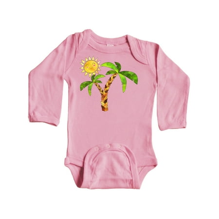 Inktastic Palm Trees with Cute Smiling Sun Gift Baby Boy or Baby Girl Long Sleeve Bodysuit
Inktastic Palm Trees with Cute Smiling Sun Gift Baby Boy or Baby Girl Long Sleeve Bodysuit