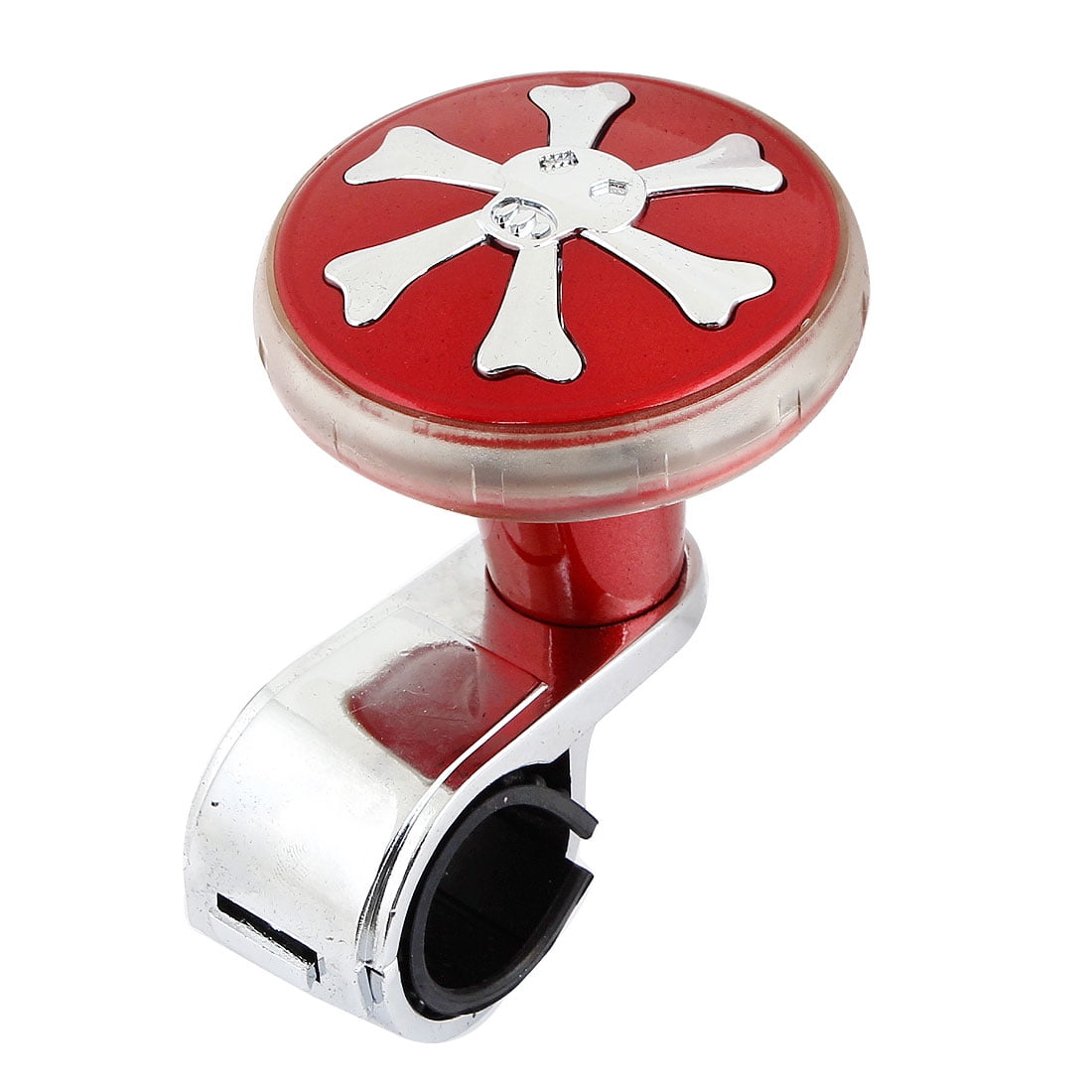 Car Auto Skull Steering Wheel Spinner LED Power Handle Knob Red Silver Tone Walmart Canada