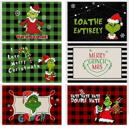 Christmas Floor Mats Grinch Funny Indoor or Outdoor Holiday for Living or Dining Room Bedroom and Kitchen Area
Christmas Floor Mats Grinch Funny Indoor or Outdoor Holiday for Living or Dining Room Bedroom and Kitchen Area