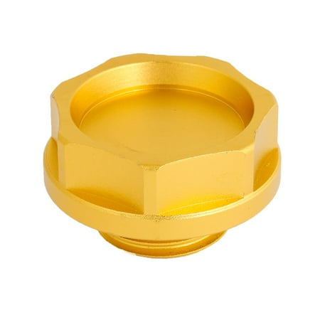 Unique Bargains Gold Tone 33mm Thread Dia Car Parts Engine Oil Filler Fuel Cover Cap for Toyota