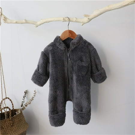 Baby Girls Winter Warm Thick Solid Cotton Long Sleeve Footed Romper Jumpsuit Clothes
Baby Girls Winter Warm Thick Solid Cotton Long Sleeve Footed Romper Jumpsuit Clothes
