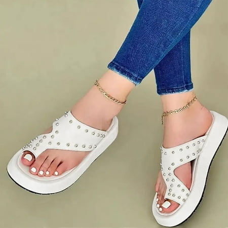 XIAQUJ Ladies Fashion Summer Solid Color Leather Metal Nail Decorative Open Toe Thick Sole Sandals Sandals for Women White 9(42)
XIAQUJ Ladies Fashion Summer Solid Color Leather Metal Nail Decorative Open Toe Thick Sole Sandals Sandals for Women White 9(42)
