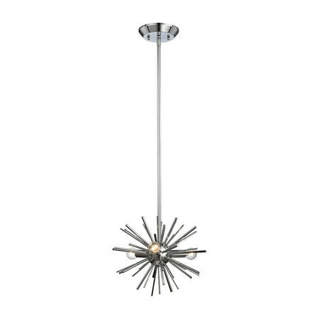 Elk Home Starburst 12 Wide 3-Light Mini Pendant - Polished Chrome