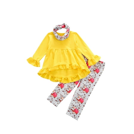 CenturyX Toddler Baby Girl Halloween Outfit Long Sleeve T-shirt Dress Top Pumpkin Pants Scarf 3Pcs Fall Clothes Set White 2-3 Years
CenturyX Toddler Baby Girl Halloween Outfit Long Sleeve T-shirt Dress Top Pumpkin Pants Scarf 3Pcs Fall Clothes Set White 2-3 Years