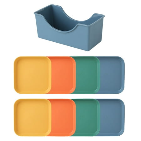 NUOLUX 1 Set Delicate Square Food Tray Desktop Rubbish Dish Small Table Dish with Rack
NUOLUX 1 Set Delicate Square Food Tray Desktop Rubbish Dish Small Table Dish with Rack